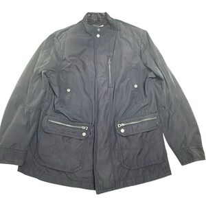 Geox Men's Black Respira Jacket with Zip Pockets